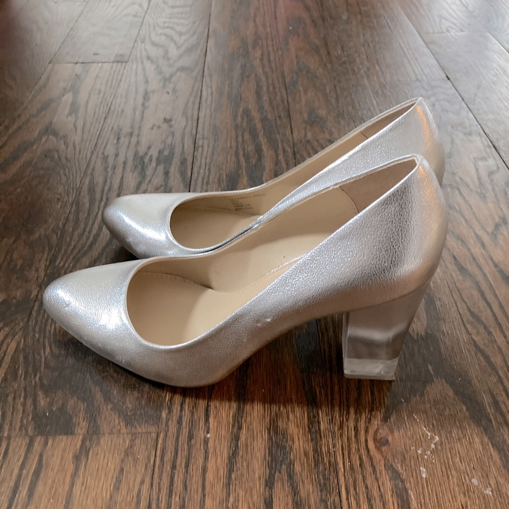 Silver Low Heel